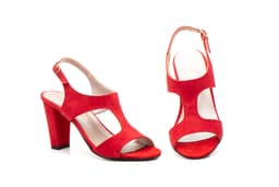 Zapatos Mujer Suede Rojo Jennifer Pallares ref. 51001