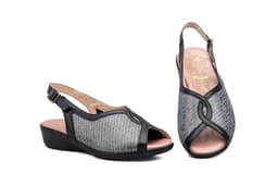 Sandalias Mujer Piel Negro Otras marcas ref. 496