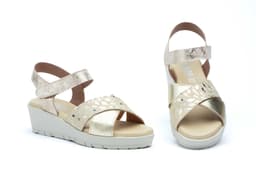 Sandalias Mujer Piel Oro JAM ref. 3136