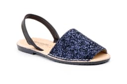 Menorquinas Ibicencas Mujer Glitter Marino Acolchada Menorquinas ref. 6700