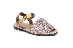 Avarcas Menorquinas Niña Glitter Multi Acolchadas JAM ref. 6701