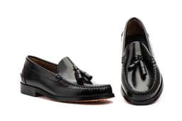 Zapatos Hombre Piel Negro Suela de Cuero Castellanos Castellanos JAM ref. 1004