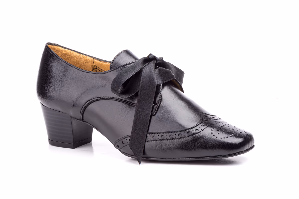 Zapatos Mujer Piel Negro Lazo JAM ref. 5020