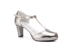 Zapatos Sadalias Mujer Piel Plomo Hebilla Plataforma Annora ref. 3025