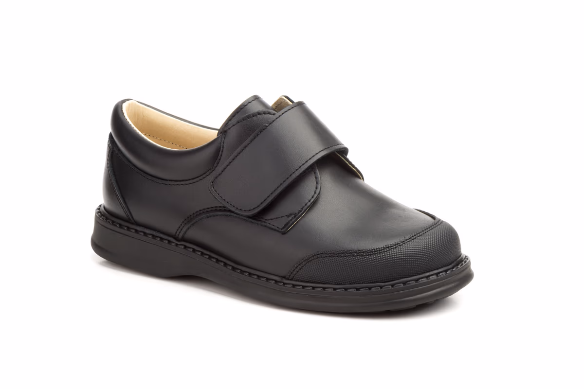 Zapatos Niño Piel Negro Puntera Reforzada Serna ref. 1012p