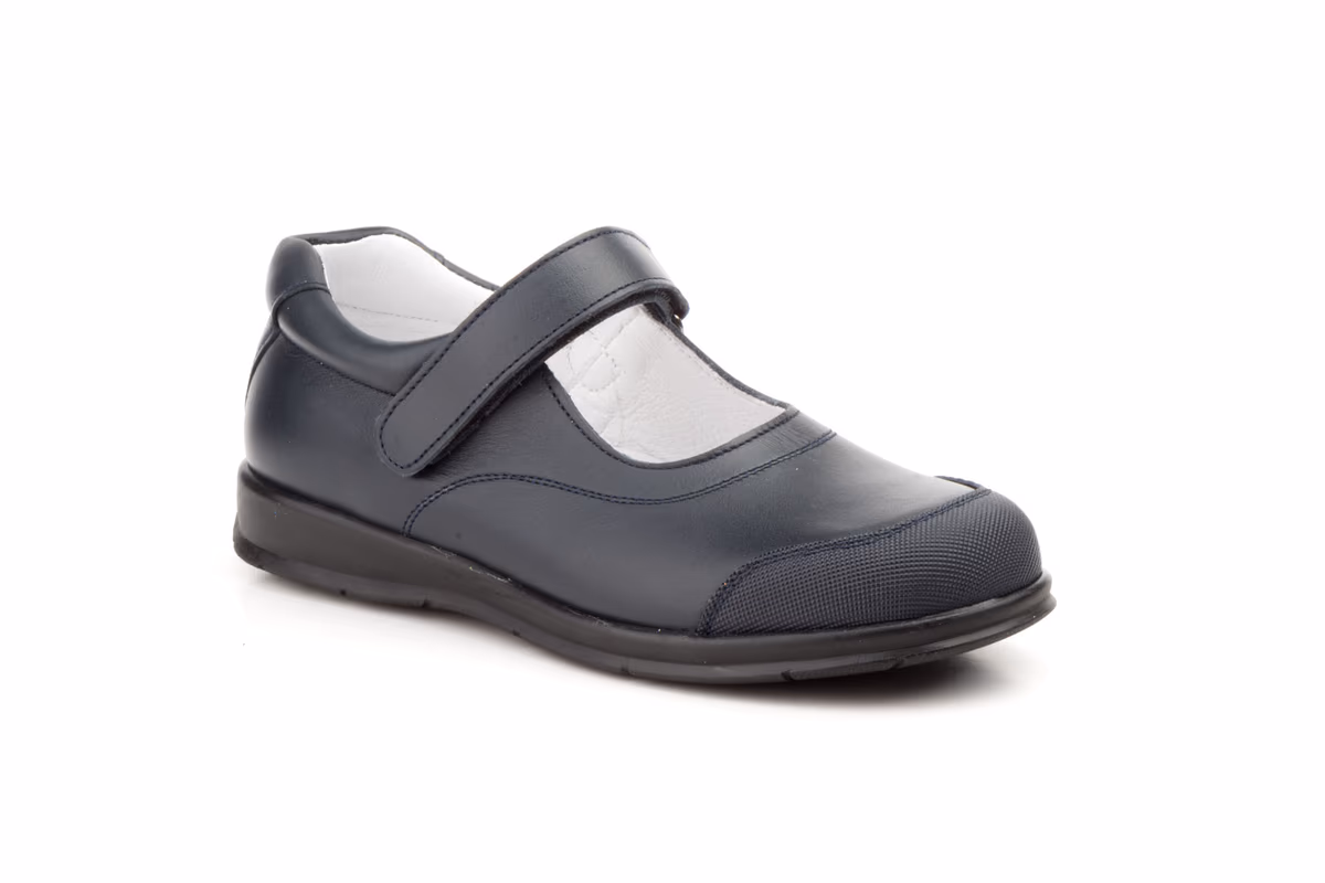 Zapatos Niña Piel Marino Colegial Serna ref. 8029p