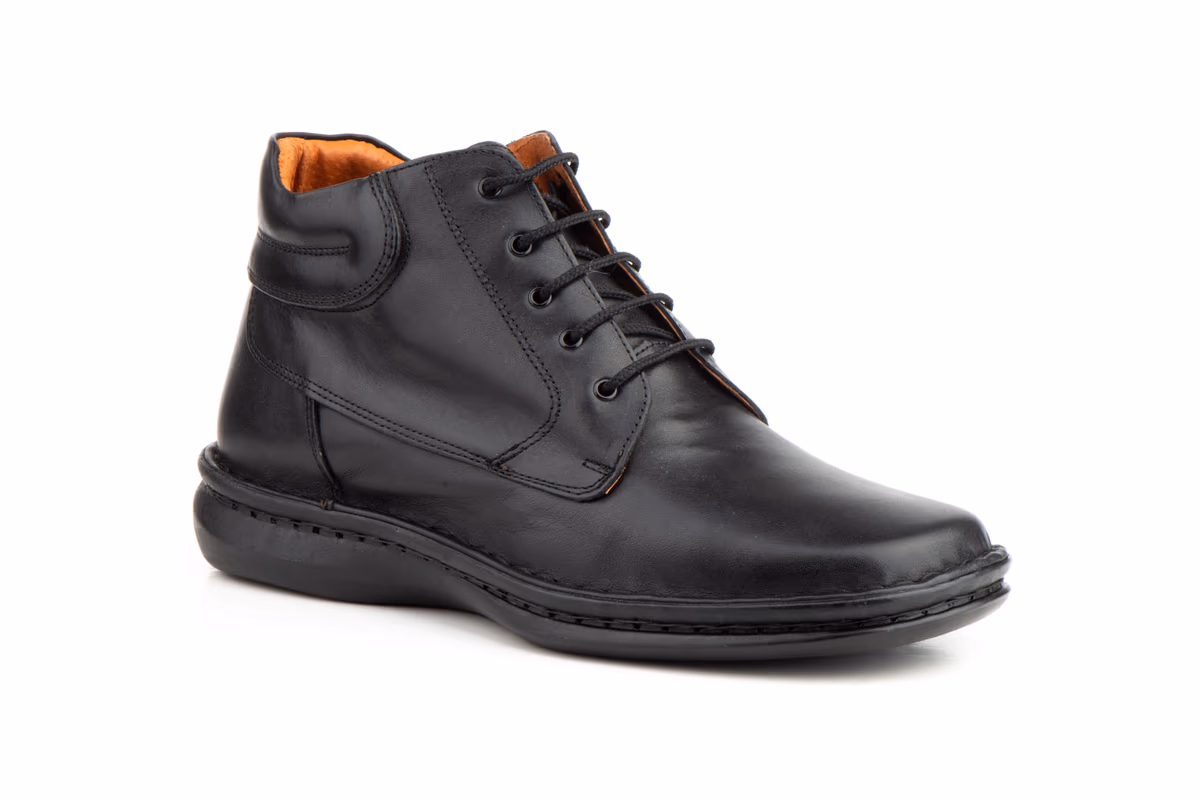Botín Hombre Piel Cordones Cactus ref. 60108