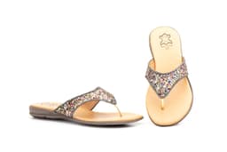 Sandalias Esclava Mujer Glitter Multi Alto Estilo ref. 302