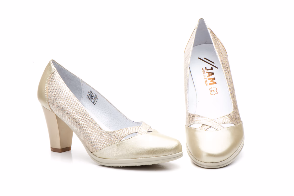 Zapatos Mujer Piel Platino JAM ref. 5883