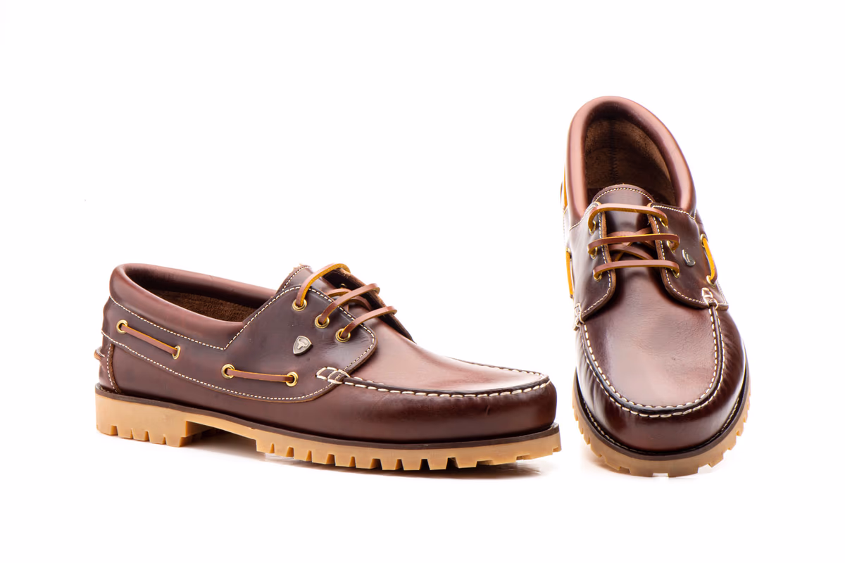 Náuticos Hombre Piel Pull Marrón Ibérico Otras marcas ref. E2522