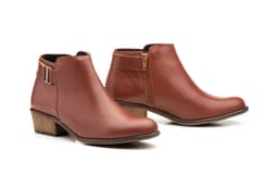 Botín Mujer Piel Cuero Hebilla Tacón JAM ref. 6300