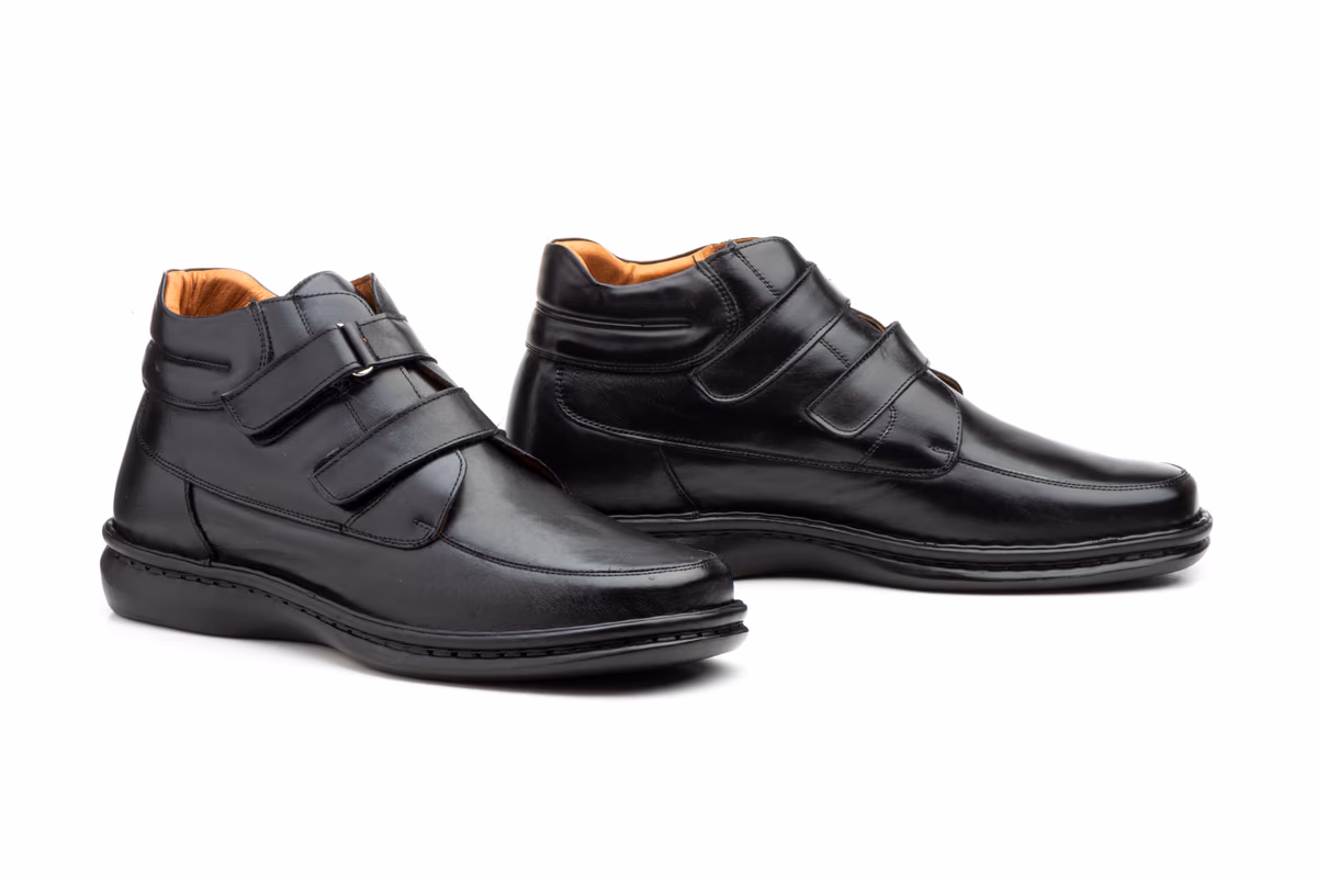 Botín Hombre Piel Cierre Tipo Velcro Tallas Grandes Cactus ref. 60109 XXL