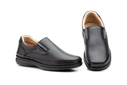 Zapatos Hombre Piel Negro Elásticos Cactus ref. CT-9004