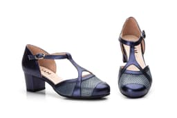 Zapatos Mujer Piel Marino Galaxy Ocean Gavi's ref. GV-7417