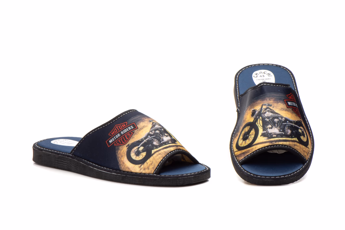 Zapatillas Casa Hombre Marino Moto Calzados Chachi ref. ZCH-863