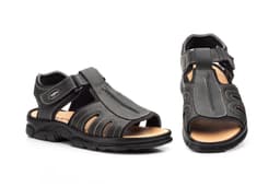 Sandalias Bio Hombre Piel Negro Morxiva ref. 7017