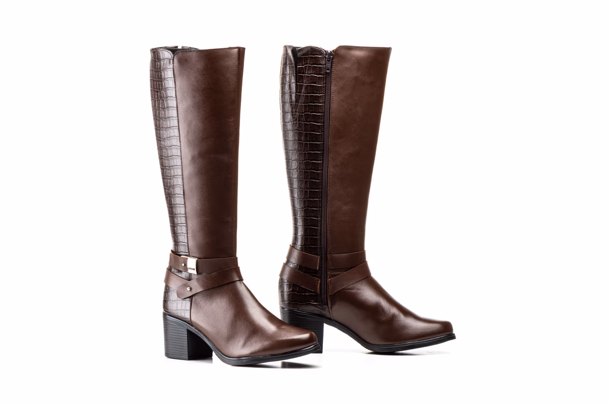 Botas Mujer Piel Marrón Caña Alta JAM ref. 91175