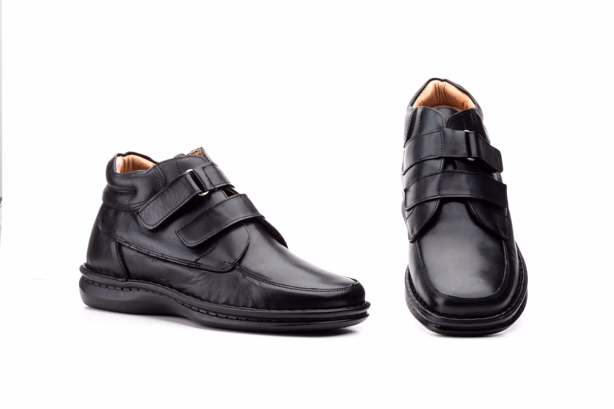 Botas Hombre Piel Negro Velcro Cactus Otras marcas ref. 60109