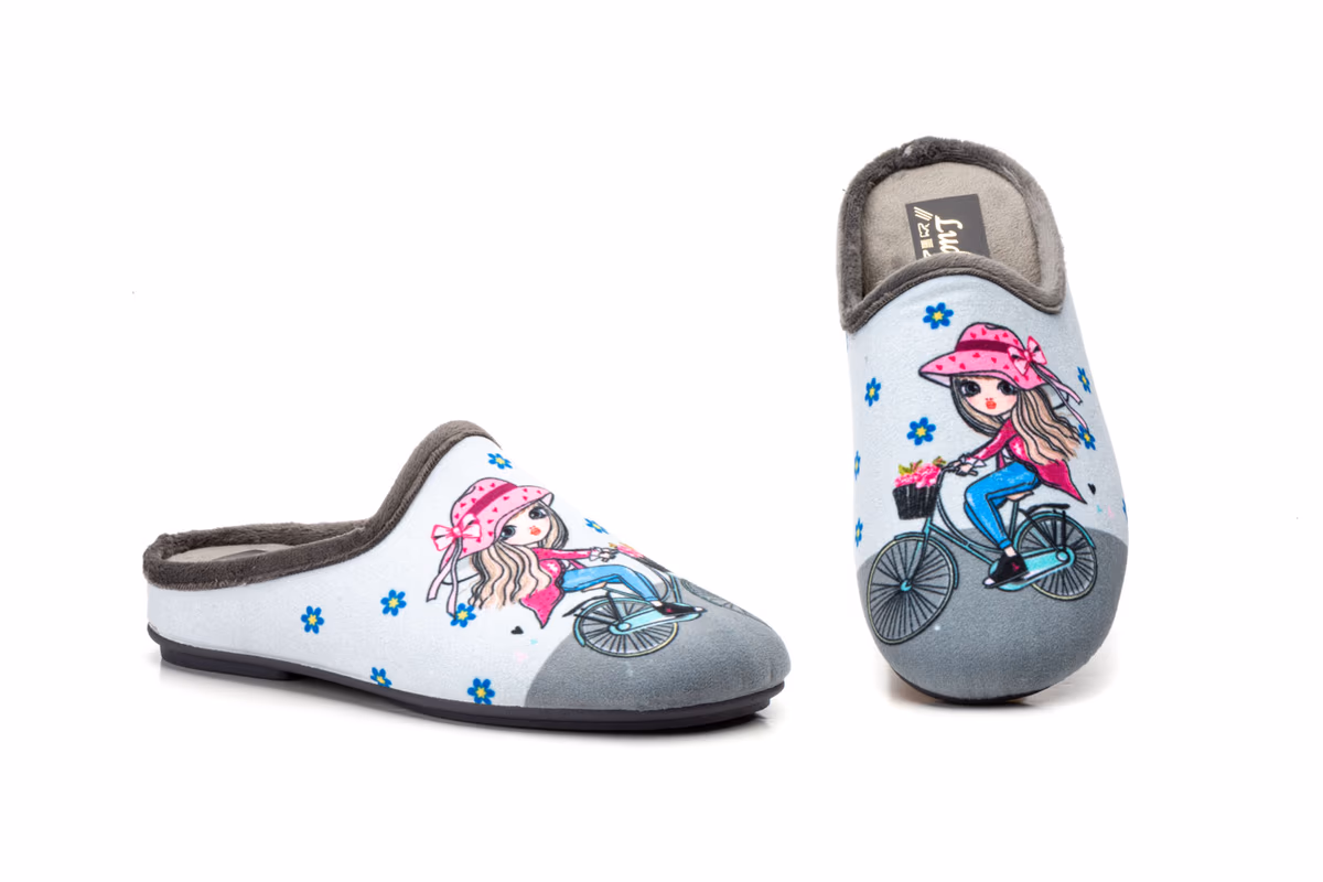 Zapatillas Mujer Gris Bicicleta Ludiher ref. 830