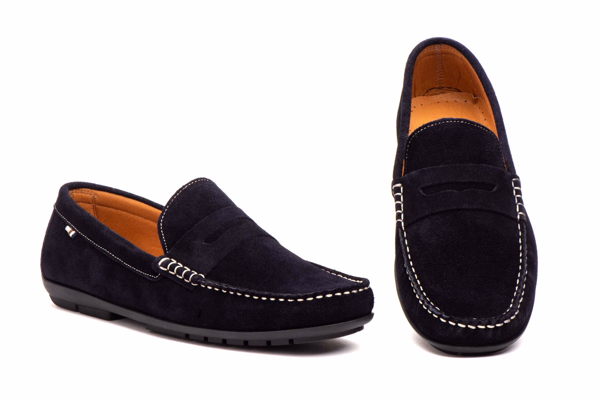 Náuticos Hombre Piel Serraje Marino Antifaz Route 83 ref. R83-1003