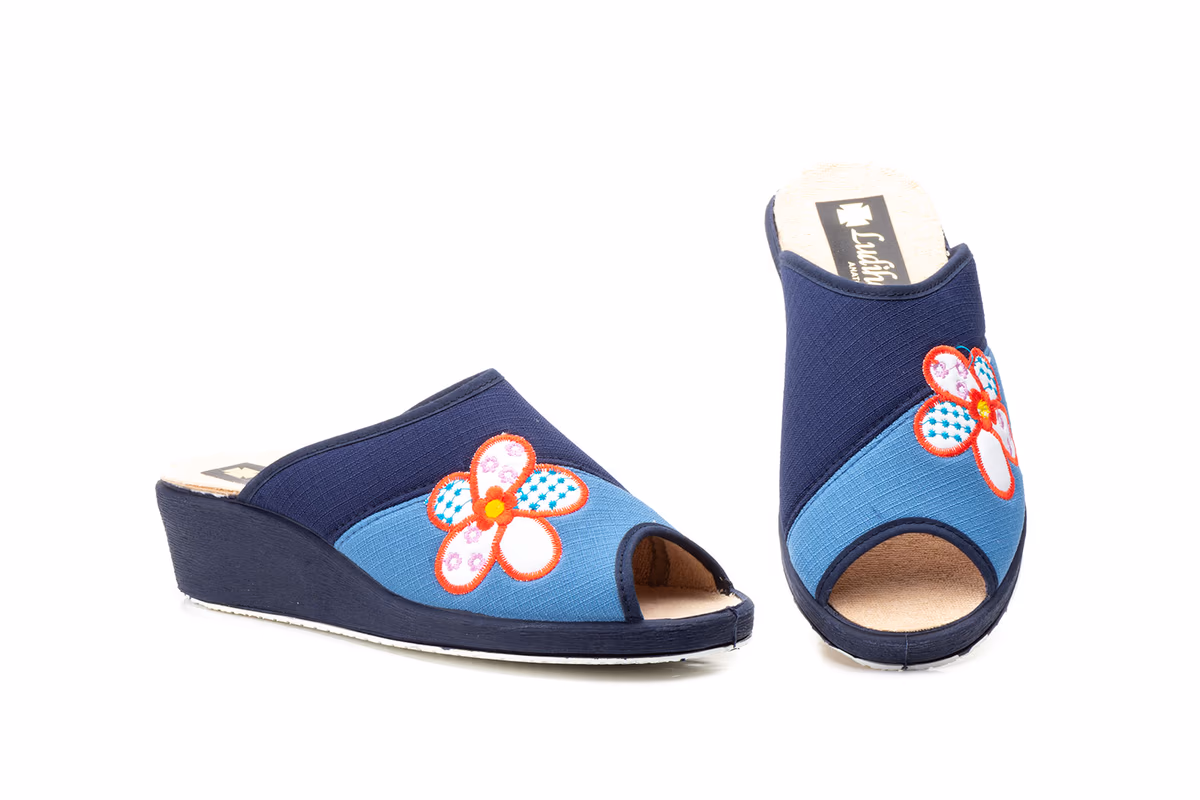Zapatillas Mujer Azul Cuña Ludiher ref. LD-195
