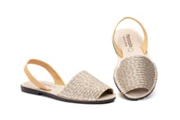 Menorquinas Mujer Yute Plata Menorquinas ref. 6700