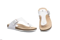 Sandalias Mujer Piel Marino Hebilla Morxiva ref. 8014