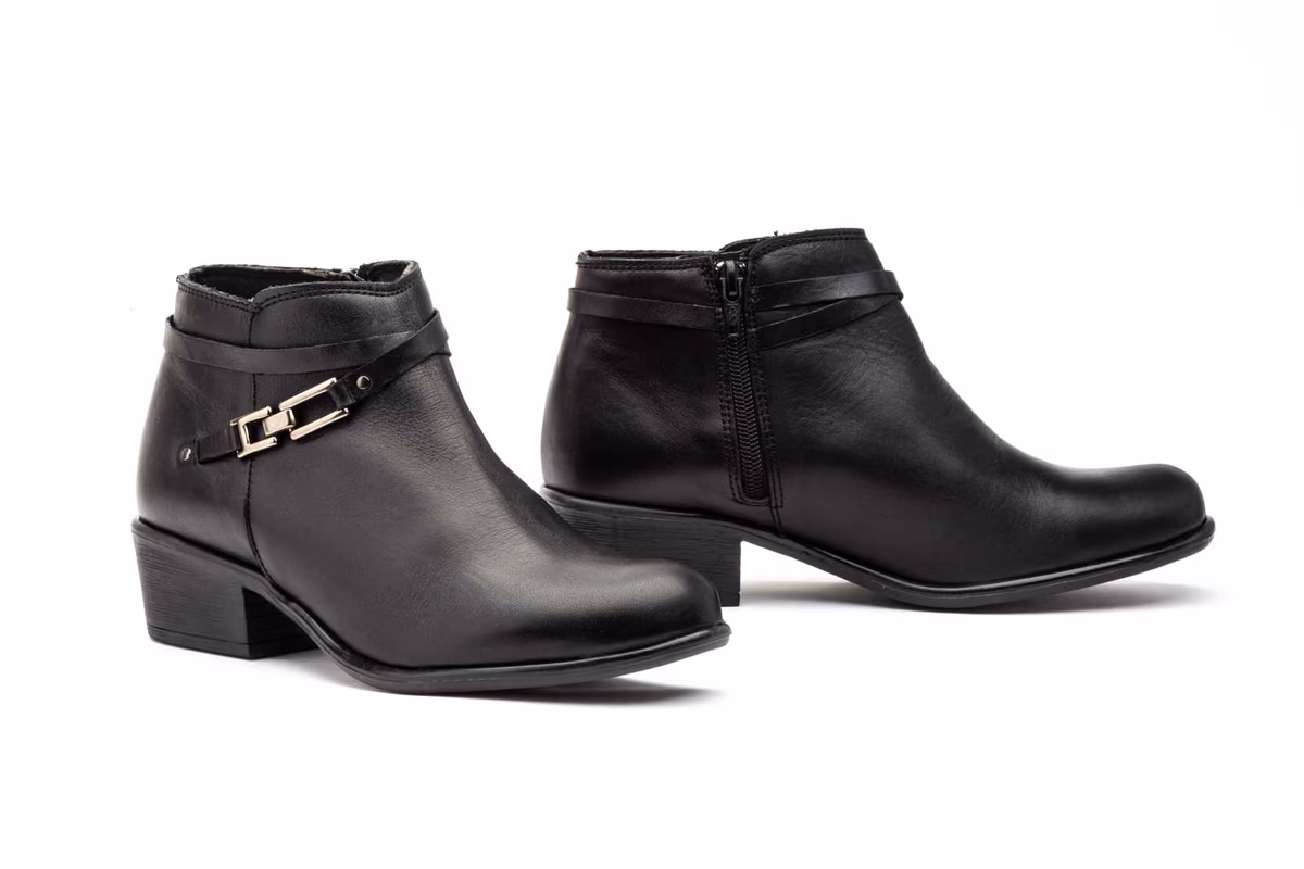 Botín Mujer Piel Negro Hebilla JAM ref. 21300