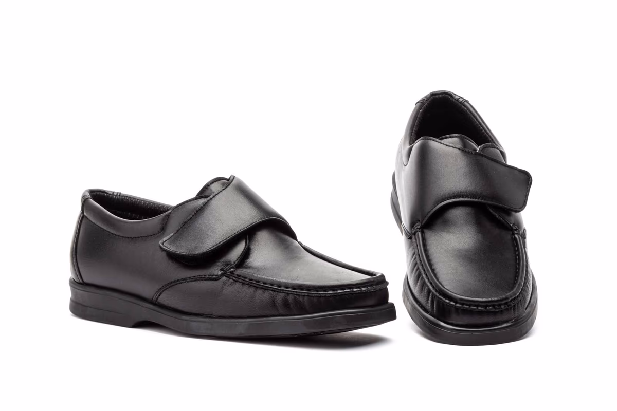 Kiowa Hombre Piel Negro Cierre Tipo Velcro CalzaLine ref. CL-C330