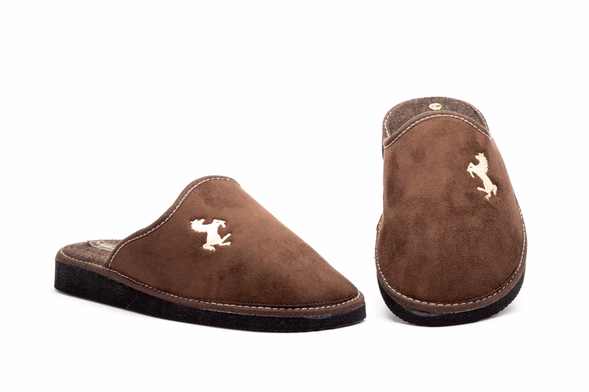 Zapatillas Casa Hombre Paño Marrón Caballo Otras marcas ref. P-7744