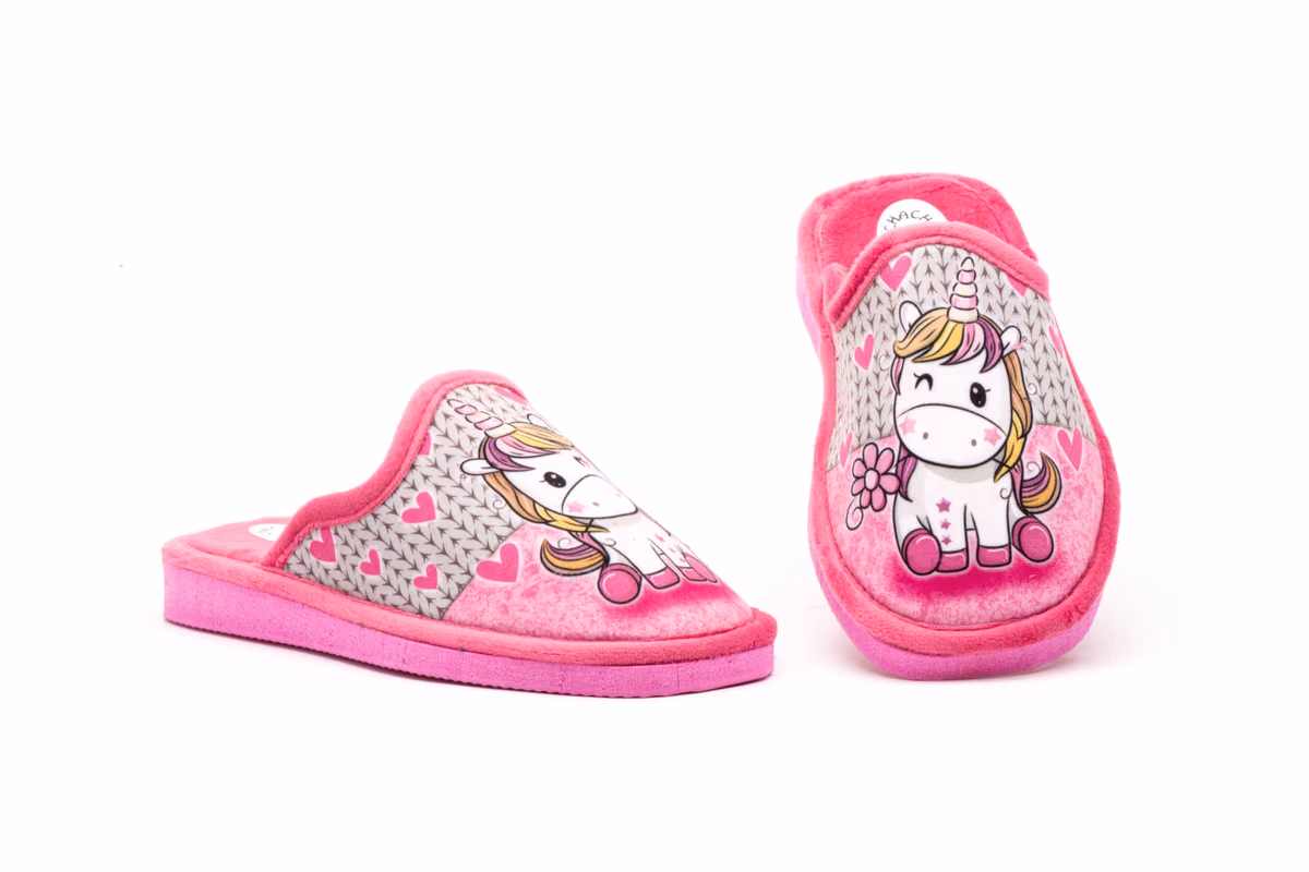 Zapatillas Casa Niña Unicornio Rosa Calzados Chachi ref. ZCH-710