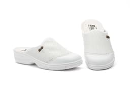 Zuecos Mujer Licra Piel Blanco BioUp BioUp ref. TS-553