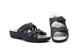 Zuecos Mujer Piel Azul Hebillas BioUp BioUp ref. TS-565