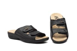 Zuecos Mujer Piel Negro Velcro BioUp BioUp ref. TS-475