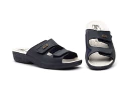Zuecos Mujer Piel Azul Velcro BioUp BioUp ref. TS-481