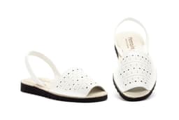 Menorquinas Mujer Piel Blanco Láser Menorquinas ref. 7708