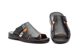 Sandalias Hombre Piel Negro Velcro Route 83 ref. R83-5705