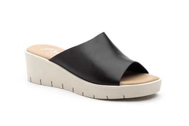 Sandalias Mujer Piel Negro Cutillas ref. 4568