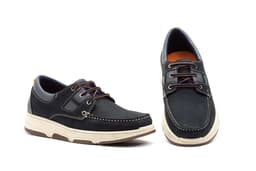 Náuticos Hombre Piel Nobuck Marino Cordones Route 83 ref. R83-7210