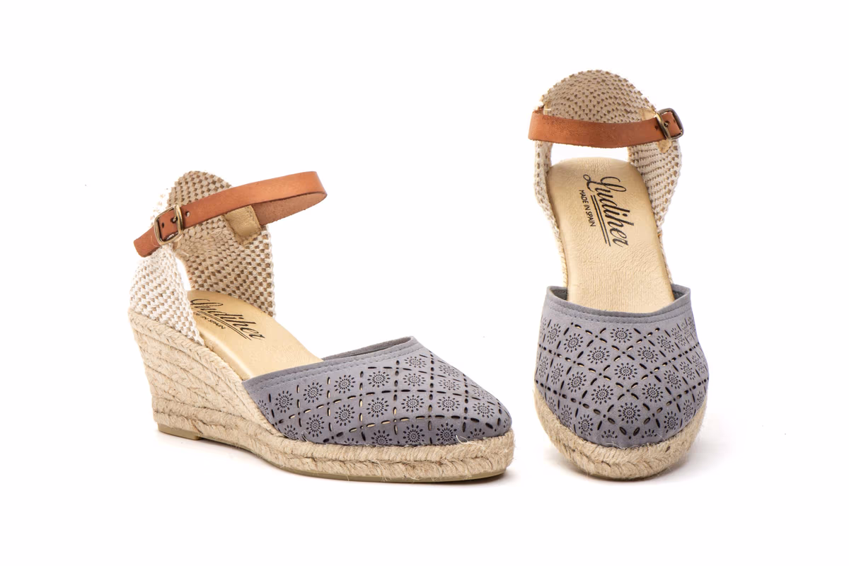 Alpargata Yute Mujer Gris Láser Ludiher ref. 3077