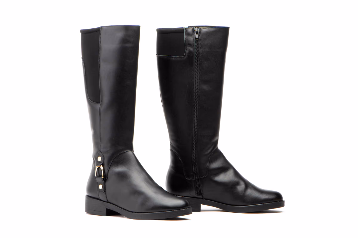 Botas Mujer Piel Negro Elásticos JAM ref. 90685