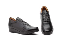 Zapatos Mujer Piel Negro Elásticos JAM ref. FX-9431