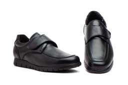 Zapatos Hombre Piel Negro Velcro Duendy ref. DU-1006