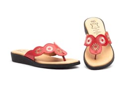 Esclava Mujer Piel Rojo Alto Estilo ref. 301