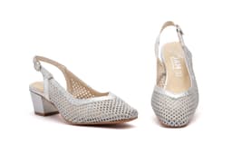 Zapatos Mujer Plata Tacón Bajo JAM ref. 5612