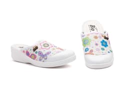Zuecos Mujer Frender Stampado Fiorellini BioUp ref. TS-353