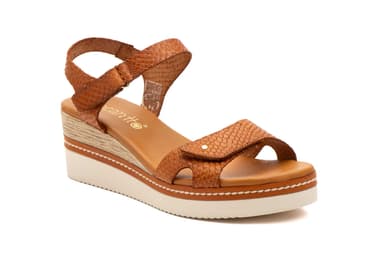 Sandalias Mujer Piel Cuero Cuña Encantto ref. 36095