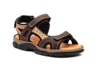Sandalias Hombre Piel Keloil Moka Taupe Morxiva Morxiva ref. MX-7041