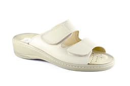 Zueco Anatómico Mujer Piel Beig Plantilla Extraíble Velcro CHIKA ref. 607
