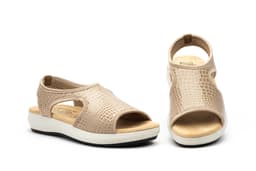 Sandalias Mujer Cocco Beige Elástico Very Soft BioUp ref. TS-01